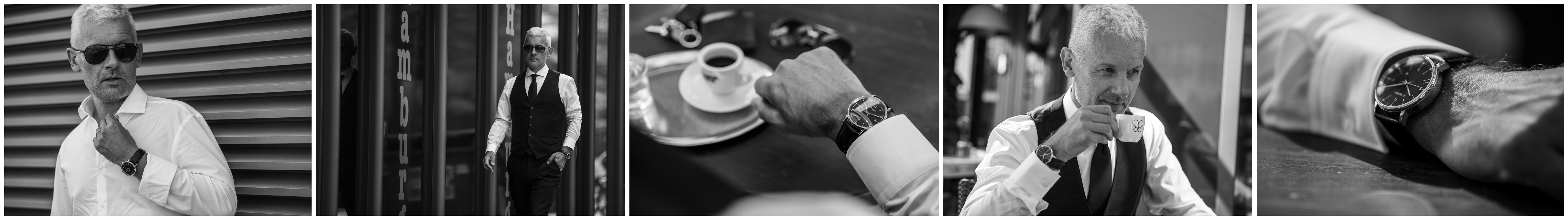 Fotoserie im Business Outfit mit Feynman CWII Uhr